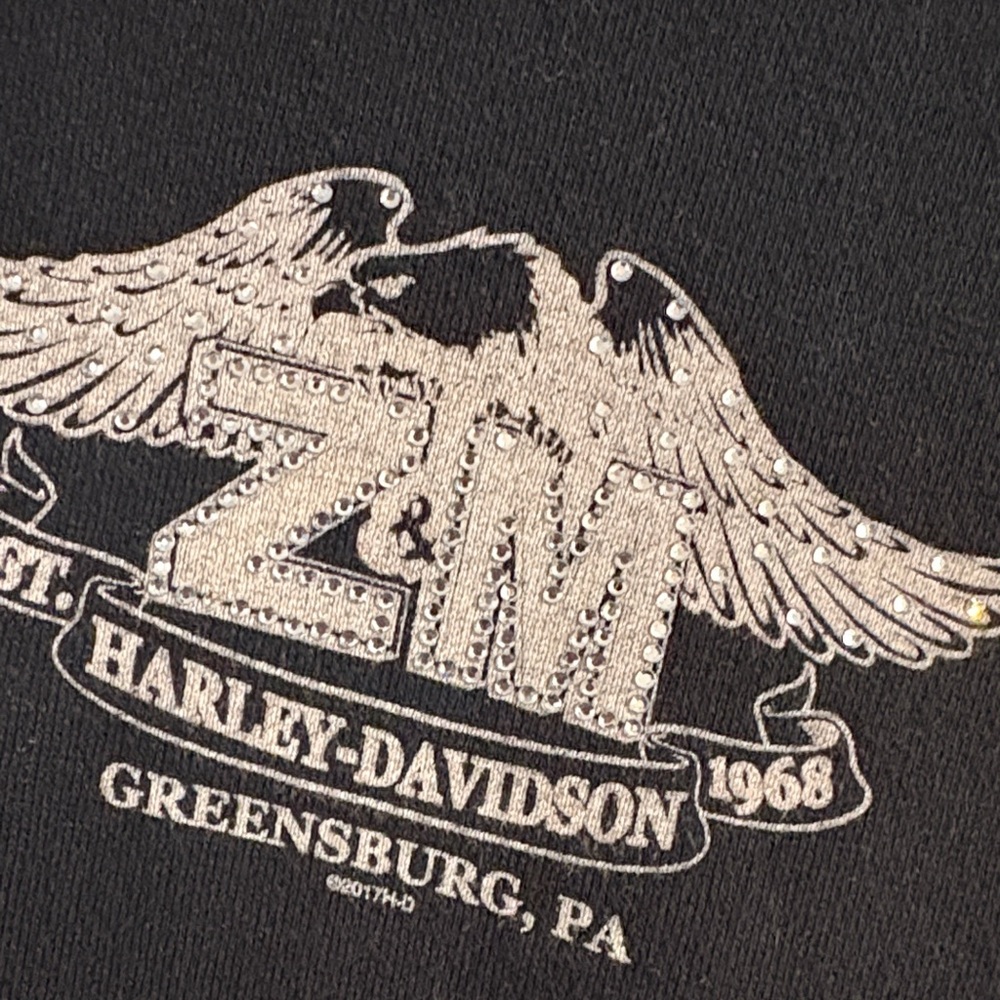 Harley-Davidson Black Womans Zip up - Picture 6 of 7